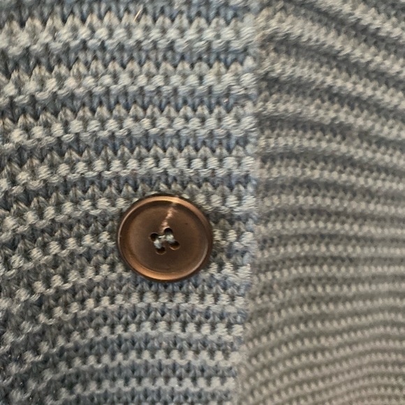 NWOT LAFAYETTE 148 NY FINE WOOL BLUE CARDIGAN SIZE L - Picture 3 of 9